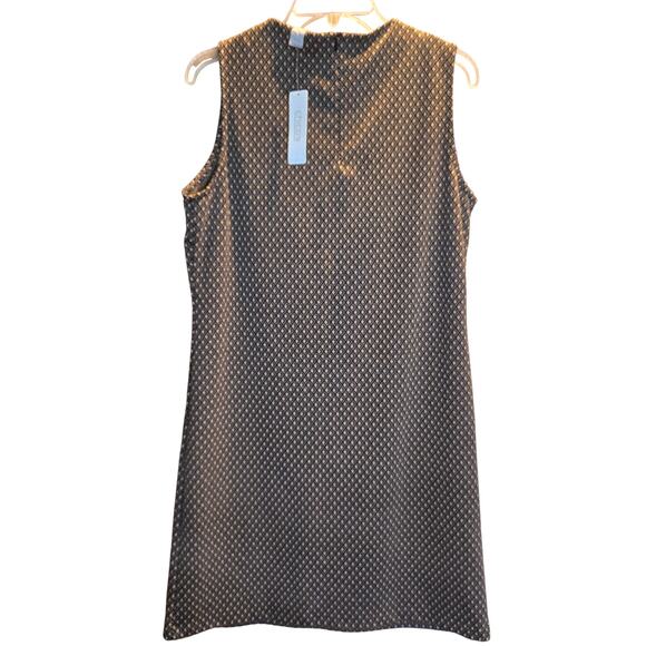 NWT Chico 1 Black Brown Women's Dress Sleeveless Misses Size Medium M  8 10 New - Picture 2 of 5